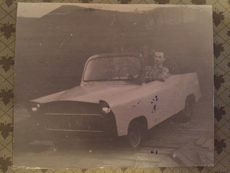 Alexander Petrovych in his first ever homemade car.